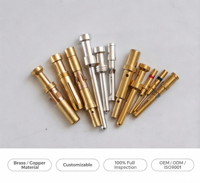 Connecteur Adaptateur Personnalisé OEM, Broches Terminales en Laiton Plaqué Or, Usinage CNC par Électro-érosion à Fil, Tolérance de Précision pour Applications Automobiles