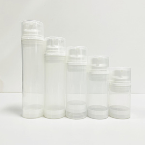 30ml 50ml 100ml frosted airless pump bottle matte cosmetic plastic lotion bottle packaging with pump