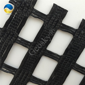 Cường độ cao 100-30kn đơn trục dọc dệt kim Polyester <span class=keywords><strong>geogrid</strong></span> cho xây dựng đường dốc bảo vệ và giữ chân tường - Product Image 2