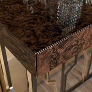 Top Quality <b>Storage</b> Bedroom Living Room Cabinet Veneer Furniture Brown <b>Console</b> <b>Table</b> Cabinet With Drawers UP-4009 Furniture Cons - Product Image 6