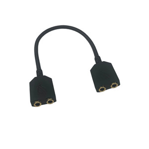 Máy tính tai nghe kép 3.5mm âm thanh Jack Adapter chuyển đổi cáp khuôn với vỏ bọc PVC - Product Image 2