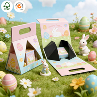 Coffret cadeau haut de gamme pliable magnétique en papier kraft écologique, personnalisé et imprimé, emballage cosmétique réutilisable et étanche
