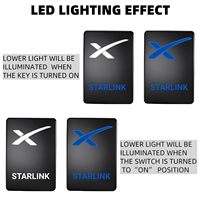 Interrupteur marche/arrêt STARLINK 12V avec voyant LED bleu, bouton poussoir 12V pour Toyota Sequoia Highlander Tacoma Tundra 4Runner RAVR Yaris