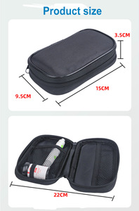 Organizador para Diabéticos con Bolsillo de Malla para Tiras Reactivas, Bolsa de Almacenamiento para Glucómetro de Viaje, Estuche para Monitor de Glucosa - Product Image 6