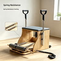 Chaise de Pilates en bois de chêne robuste pour studio de yoga, entraînement, usage commercial, équipement de Pilates à grande échelle