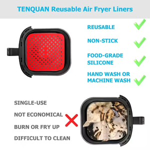 Custom vendita calda riutilizzabile in Silicone <span class=keywords><strong>friggitrice</strong></span> <span class=keywords><strong>ad</strong></span> <span class=keywords><strong>aria</strong></span> fodera rossa antiaderente in Silicone tappetino accessori <span class=keywords><strong>per</strong></span> pasticceria utensili - Product Image 4