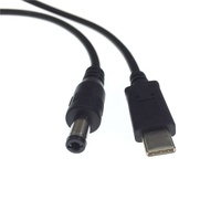 Câble de charge rapide 20V 3A 65W PD USB Type C vers DC 5.5X2.1mm avec blindage tressé, gaine en PVC en cuivre pur pour ordinateur