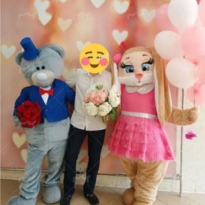 <span class=keywords><strong>Disfraz</strong></span> de Mascota de Dibujos Animados de Conejo y <span class=keywords><strong>Oso</strong></span> de Alto Rendimiento, Traje de Muñeco de <span class=keywords><strong>Oso</strong></span> Pequeño Famoso, Accesorios de Cosplay para la Cabeza - Product Image 4