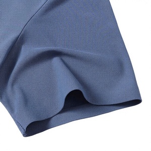 Tissu polaire 100 % coton uni pour homme, à manches courtes, formel, respirant, séchage rapide, prix abordable, vente en gros, personnalisable sur le devant - Product Image 4