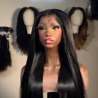 Wig Rambut Asli Vietnam 13x6 Glueless Hd Lace Frontal Wig, Wig Rambut Manusia Lace Front Virgin dengan Kutikula Tersusun Rapi, Wig Lurus Alami