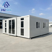 Maison préfabriquée pliable étanche de 20 pieds ou 40 pieds, conteneur extensible, villa préfabriquée, cuisine, maison modulaire