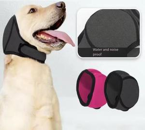 <span class=keywords><strong>Cache</strong></span>-oreilles pour chien anti-bruit, protection auditive, imperméable, apaisant, résistant aux chocs, réglable, confortable - Product Image 1