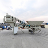 Ligne de production de béton mélangé à l'eau 1m3 2m3 par lot en vente