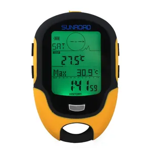  Altimeter Barometer Digital kompas termometer higrometer Pedometer untuk luar ruangan mendaki gunung berkemah dengan lampu latar