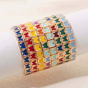 Nuevas Pulseras de Moda con Cuentas de Mariposa para Mujer, Aleación de Zinc, Color Dorado, Brazalete Elástico, Joyería de Moda, Regalo <span class=keywords><strong>2026</strong></span> - Product Image 5