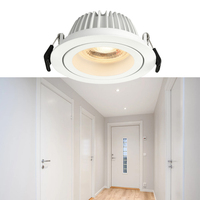 Meilleure vente Luminans Modern Dim-Warm 95 Ra IP54 étanche 83mm projecteur découpé 3.6 pouces 12W COB LED Downlight