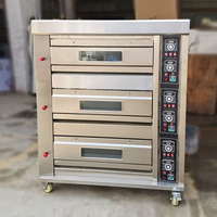 Four de cuisine professionnel multifonction à commande par bouton, en acier inoxydable, à gaz, garantie 1 an, pour la pâtisserie en restaurant