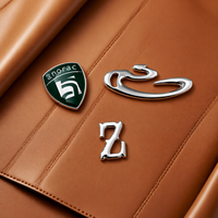 HONMEO - Etiqueta de Metal Personalizada de Aleación de Zinc Pulido, Emblema con Logotipo para Jeans, Prendas de Mezclilla, Bolsos de Cuero