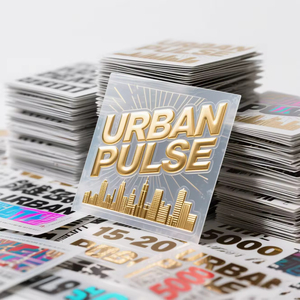 สติกเกอร์โลโก้แบบกำหนดเอง ฉลากบรรจุภัณฑ์แบรนด์ส่วนตัว ฟิล์มสติกเกอร์ติดกระจกพร้อมดีไซน์ตามสั่ง สติกเกอร์แบบกำหนดเอง - Product Image 1
