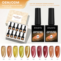 Kit de vernis à ongles en gel DIY de créateur en gros, liquide longue durée, sans HEMA, non toxique, végétalien, écologique, vernis magnétique effet œil de chat