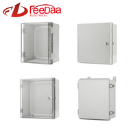 Boîtier de distribution extérieur étanche IP66 en ABS avec couvercle gris ou transparent