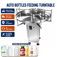 Plateau tournant automatique pour l'alimentation, le tri et la collecte des bouteilles pour ligne d'emballage