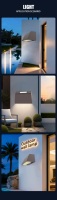 Mini projecteur mural LED 30W avec cellule photoélectrique et télécommande, en aluminium, pour usage industriel, AC 120-227V, luminaire mural extérieur, indice de protection IP65