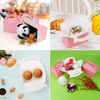 Boîte en papier biodégradable de qualité alimentaire personnalisée en gros, étanche, avec gaufrage et éponge, pour bonbons et friandises de fête d'anniversaire ou de mariage pour enfants