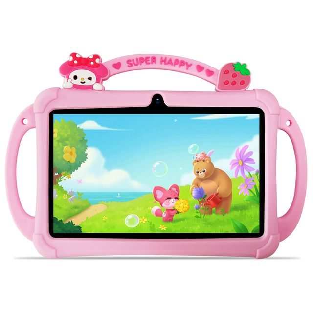 7-Inch Educational Tablet for Kids Cheap Android Tablet with Quad Core Processor Rugged and Learn-Friendly for Students