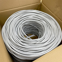 Cable de Red Cat5e SF/UTP, Cable de Red Ethernet Cat 5 de 305 m, Cable LAN de Cobre de 25 AWG, Cable Cat 5 Cat5e de 305 m (1000 pies) en Caja