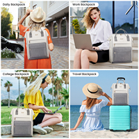 Sac à dos LOVEVOOK 2025 tendance pour ordinateur portable 15,6-17 pouces, grand sac de travail avec port de chargement USB pour femmes, hommes, université, école, affaires