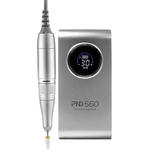 Taladro de uñas recargable portátil PND560 18W con pieza de mano de 30000rpm