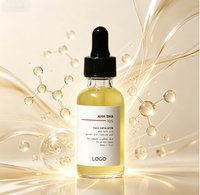 Sérum Exfoliant Visage Liquide Anti-Rides 10% AHA BHA Acides Glycolique Lactique Salicylique Affinant la Texture de la Peau Éclaircissant