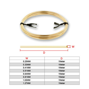 <span class=keywords><strong>Fil</strong></span> Roulé Dur GF Rond Doux Mort en Or Rempli 14K (1/20) <span class=keywords><strong>de</strong></span> 0,25 mm à 1,27 mm <span class=keywords><strong>pour</strong></span> la Fabrication <span class=keywords><strong>de</strong></span> <span class=keywords><strong>Bijoux</strong></span> DIY - Product Image 2