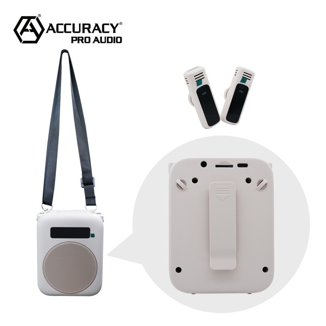 Accuracy Pro Audio GM10 Clear Original Sound Mini Megaphone Portable Wireless Microphone Amplifier for Classroom/Tour Guide
