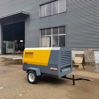 Compresseur d'air mobile diesel certifié EPA 5m3 APCOM Compresor 8 7 bar DEUTZ Kubota Engine 7bar Cummins 185cfm 185 Cfm 8bar