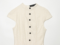 Robe d'été décontractée pour femmes, col rond, boutonnée, manches courtes, couleur beige, mini-robe tendance