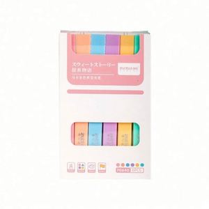 Marcadores Rectangulares con Punta de Pincel Oblicua, 12 Colores Pastel Morandi, Multicolor, con Logotipo Personalizado OEM de Fábrica - Product Image 6