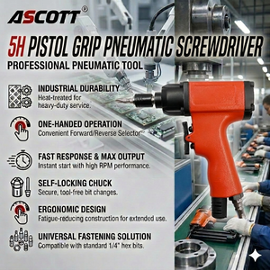 Destornillador Neumático de Empuñadura de <span class=keywords><strong>Pistola</strong></span> 5H, Herramienta de Ajuste de Tornillos de Aluminio M4-M6 con Doble Martillo, Destornillador de Impacto Neumático - Product Image 3