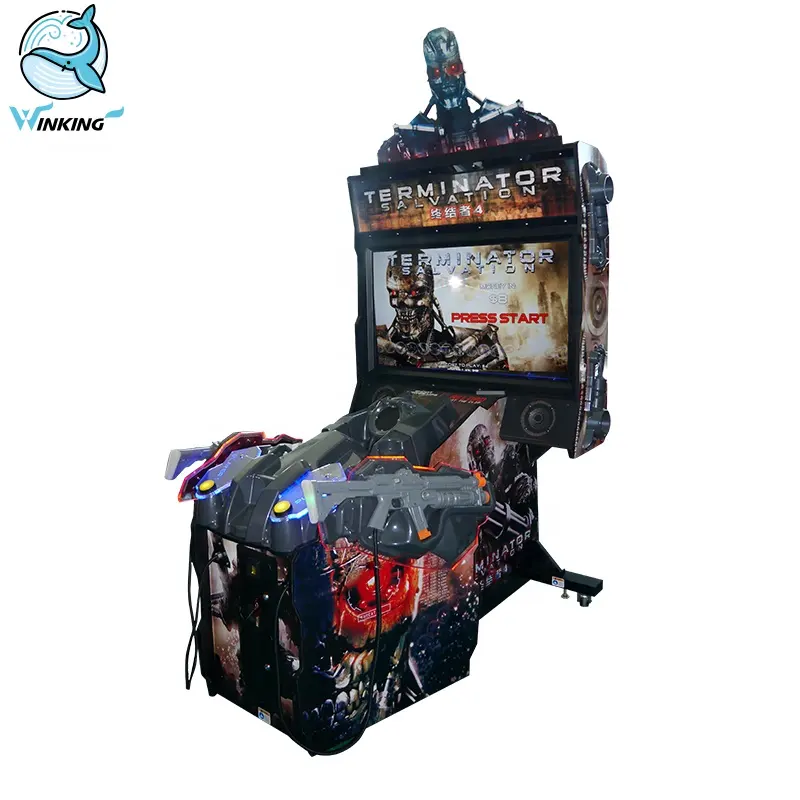 La salvación de Terminator tiroteo con monedas máquina de juego para sala de juegos