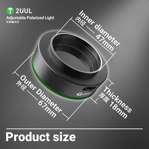 2uul ms97 kính hiển vi vòng ánh sáng phân cực 32 LED vòng đèn có thể điều chỉnh độ sáng chống chói loại bỏ phản xạ đèn chiếu sáng - Product Image 3