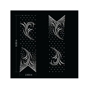 Cheveux Arcs Bande Motif Conception Fer sur Paillettes AB Cristal Cheerleading Bling Cheer Bow Bande Strass Transfert - Product Image 1