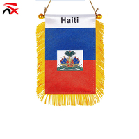 Kit de soutien pour les fans de football, série drapeau haïtien 2026, ensemble cadeau, drapeau de table, porte-clés, bracelet, collier