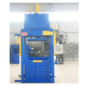 Durable Using Low Priceautomatic Double Chamber Baling Machine Hydraulic Baler For Used Clothing