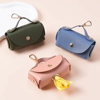 Pochette de Luxe Compacte pour Friandises et Snacks pour Chien, Distributeur de Sacs à Déchets Réglable et Étanche avec Fermeture Éclair - Accessoire Portable pour Promenades en Extérieur