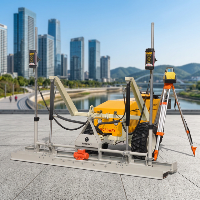 New Remote Control Fully Hydraulic Engine-Powered Concrete Laser Screed | Self-leveling Concrete Finishing Machine Remote