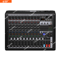 Consola Mezcladora de Audio Serie S de 4/6/8/10/14 Canales con Bluetooth, Doble DSP de 99 Efectos/ECQ de 7 Bandas/ECQ de Agudos, Medios y Graves en Cada Canal/Fader de 60 mm/MP3