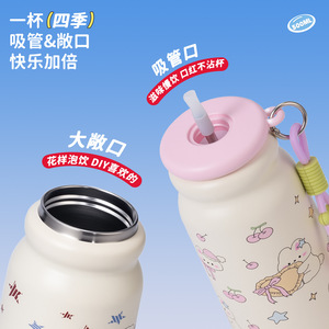 Big Tea Infuser Bottle 500Ml With Removable Strainer For Fruit Tea <b>Flower</b> Tea DIY - Product Image 3
