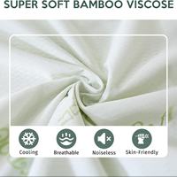 Protège-matelas imperméable en bambou rafraîchissant et respirant pour la maison, l'hôtel, l'hôpital, ajusté et extra profond