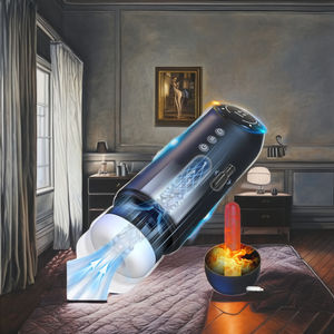 Vibrant Poussée Sucer Hommes Masturbation Tasse Électrique Poche Chatte <span class=keywords><strong>Auto</strong></span> Mâle <span class=keywords><strong>Homme</strong></span> Sucer Stroker Masturb avec Base Chauffante - Product Image 3